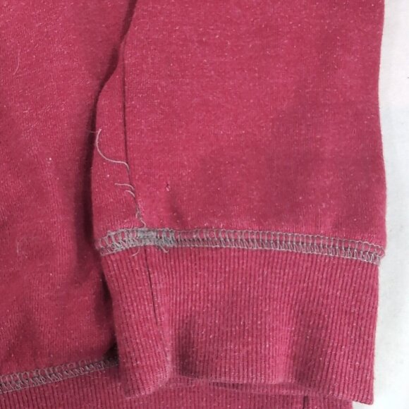 Carleton University Red 1/4 Zip Collared Sweater Campus Crew Athletics S Small - Picture 5 of 11